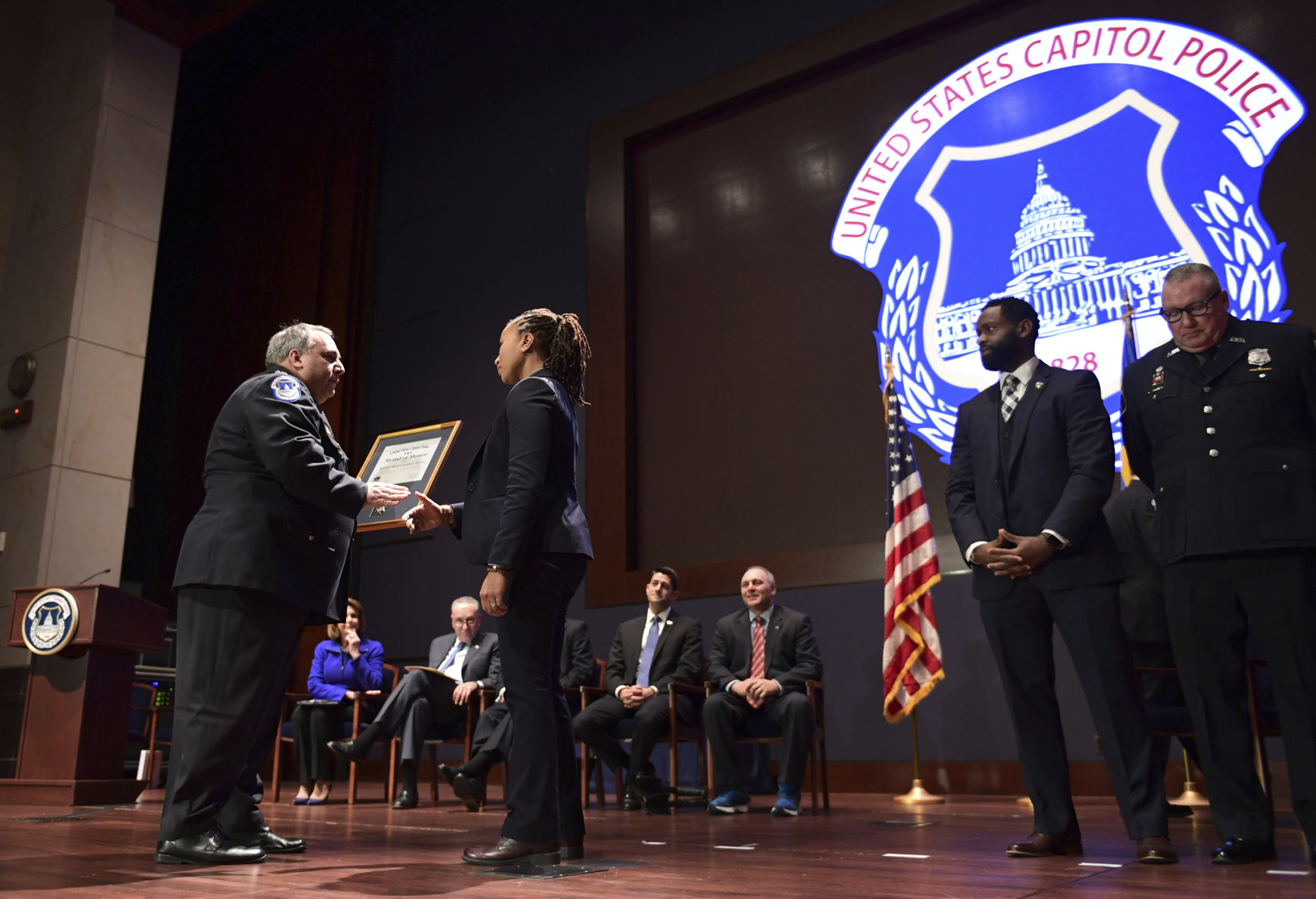 Congressman Shot Officers